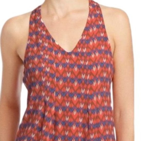 Lucky Brand Funky Geometric Print Tank Blouse - Picture 8 of 8